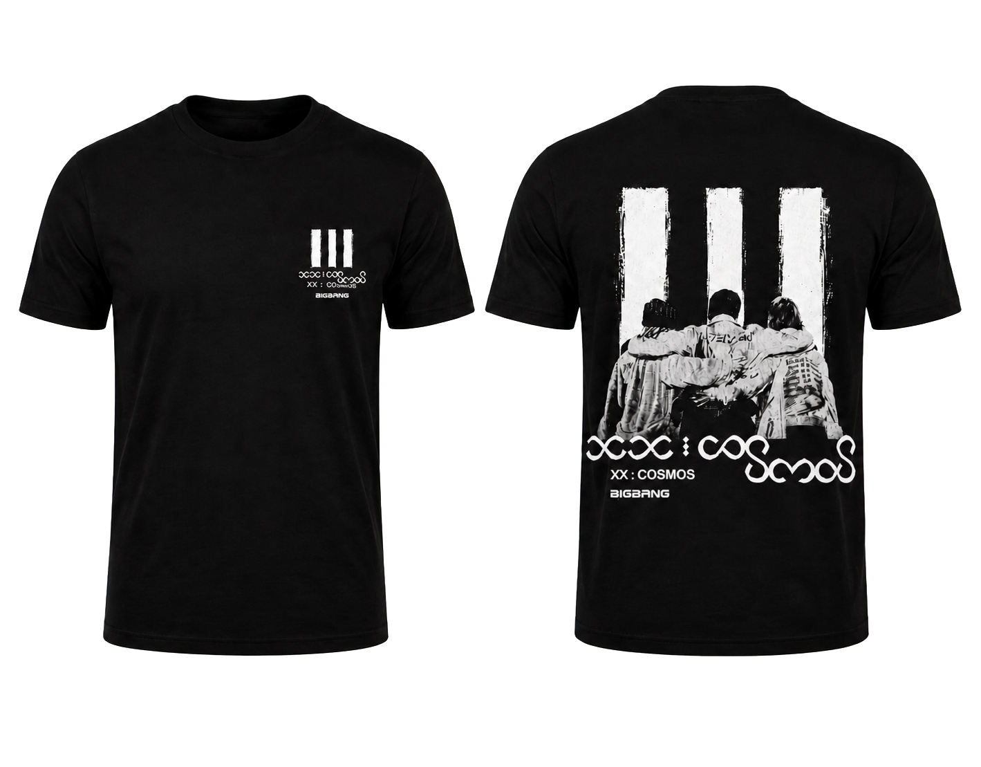 COSMOS tour shirt front and back